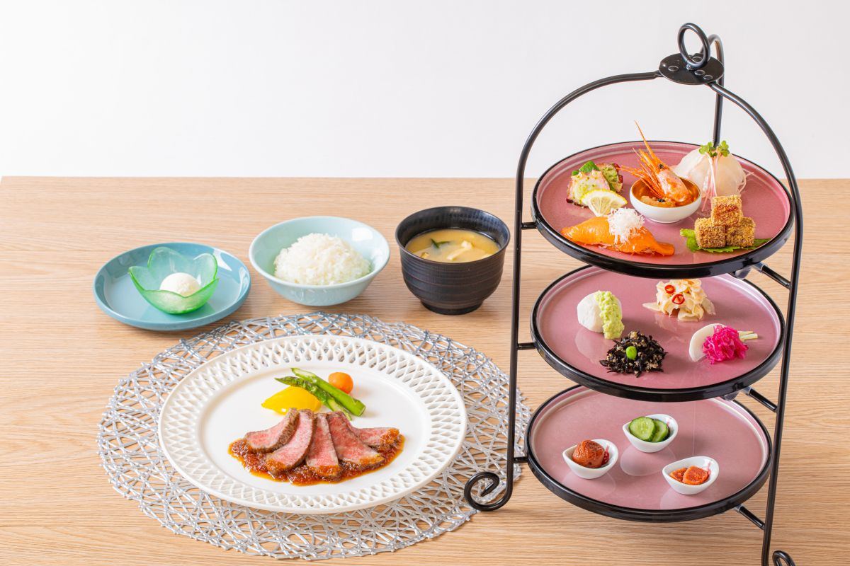 「みやび会席」5000円（ランチ予約限定）写真は2025年春メニュー ※メニューの内容は、季節により変更となります。
