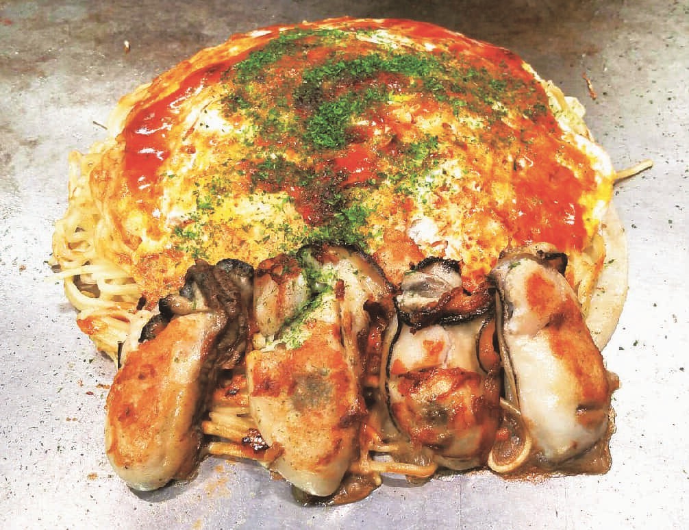 いっちゃん ekie店の「カキそば（肉玉）」