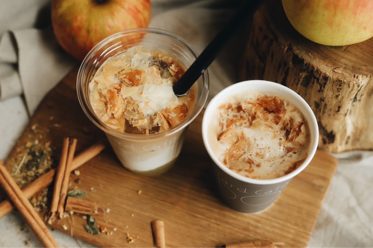 アップルシナモンラテ750円