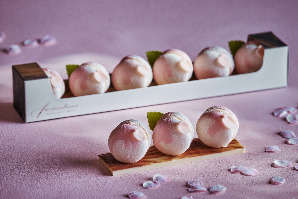 「桜マカロン」3個 2200円／6個 4400円 ※新作