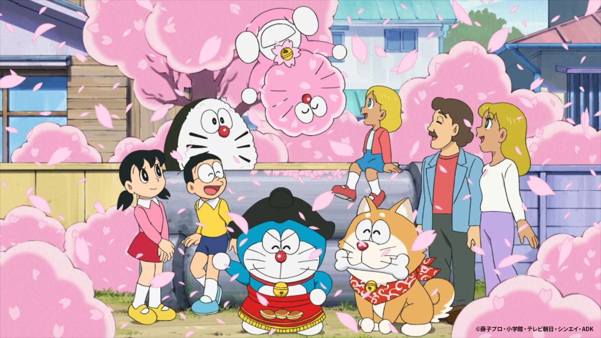 左上からおにぎり・桜・おすもう・柴犬