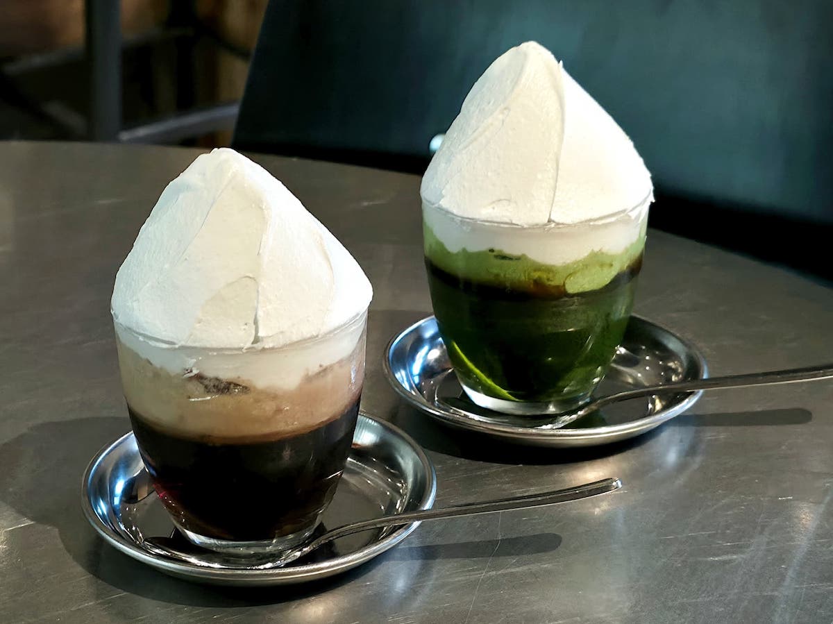 「コーヒーゼリー」、「抹茶ゼリー」 各900円