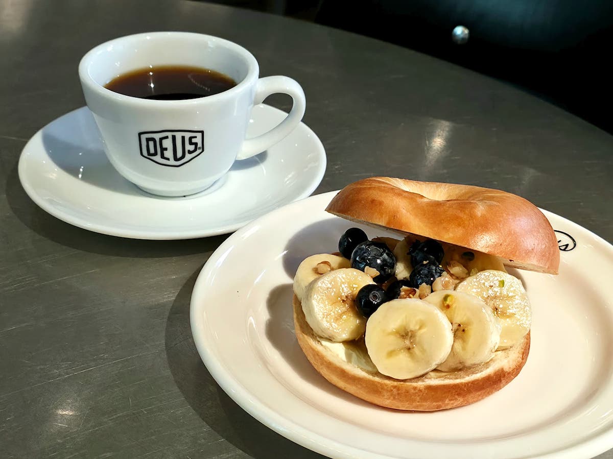 「バナナブルーベリーベーグル」750円