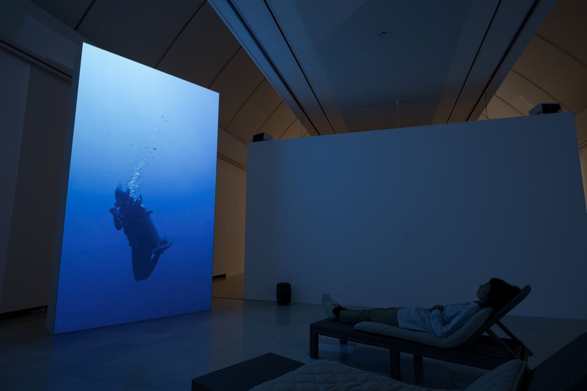  「海の中に祈りを溶かす」2022-23 映像　photo by yanagihararyohei