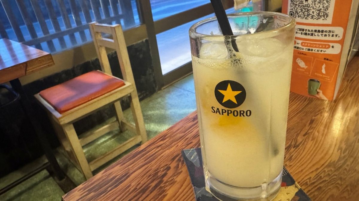 「塩レモンカルピスソーダ」400円