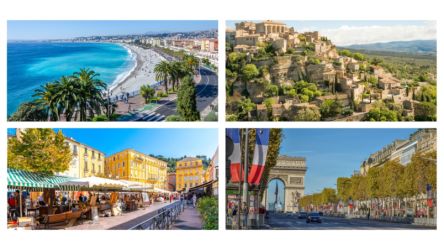 【予約可】フランス・モナコで8日間満喫！ 南仏の街並み、パリの芸術、モナコの絶景を巡るよくばり旅