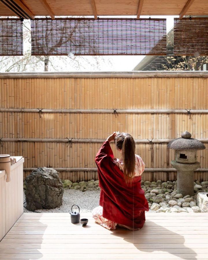 「翠嵐 ラグジュアリーコレクションホテル 京都」客室露天風呂