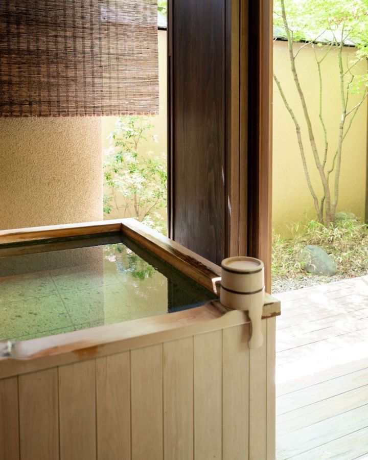「翠嵐 ラグジュアリーコレクションホテル 京都」客室露天風呂