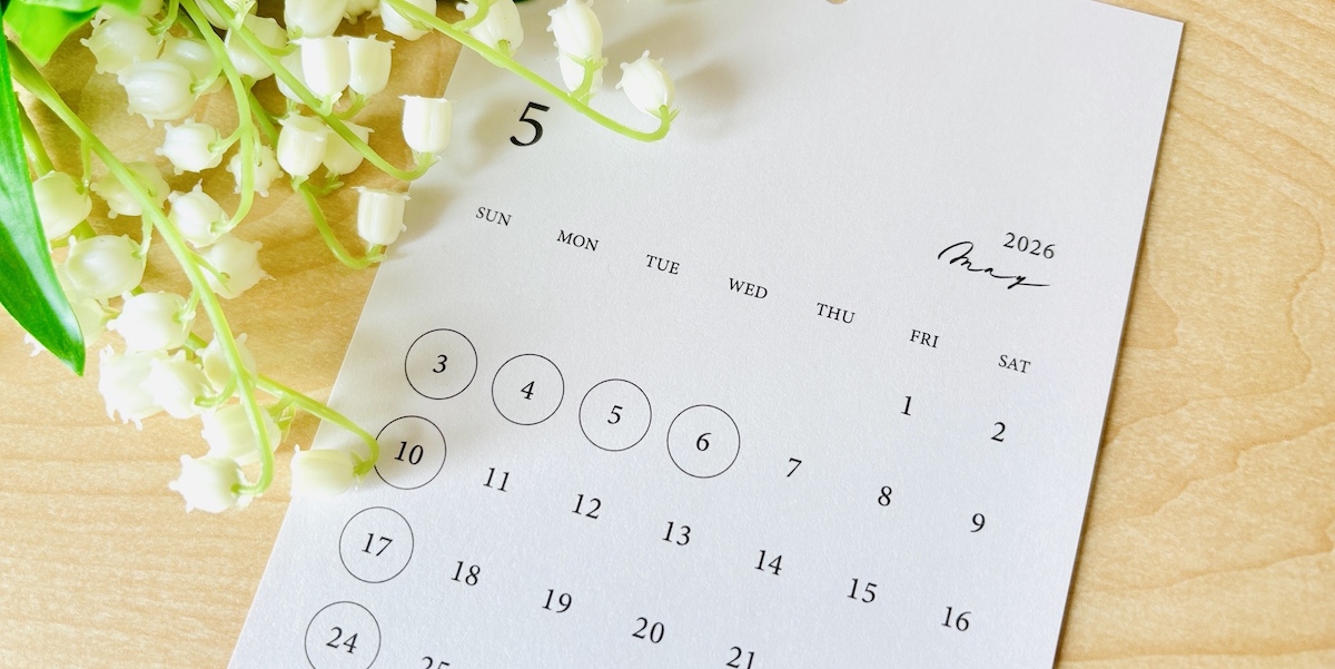 5月のカレンダー