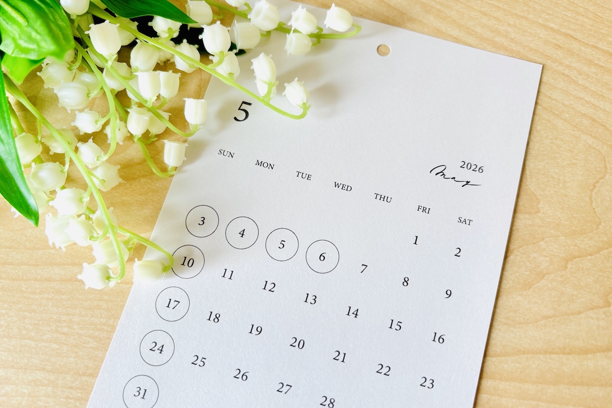 5月のカレンダー