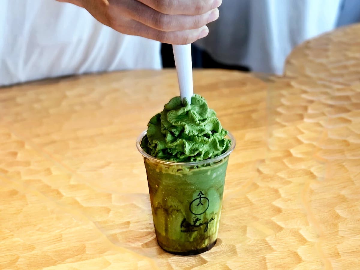 「八十八シェイク」1000円、追加トッピング 「泡抹茶」＋400円「八十八シェイク」1000円、追加トッピング 「泡抹茶」＋400円
