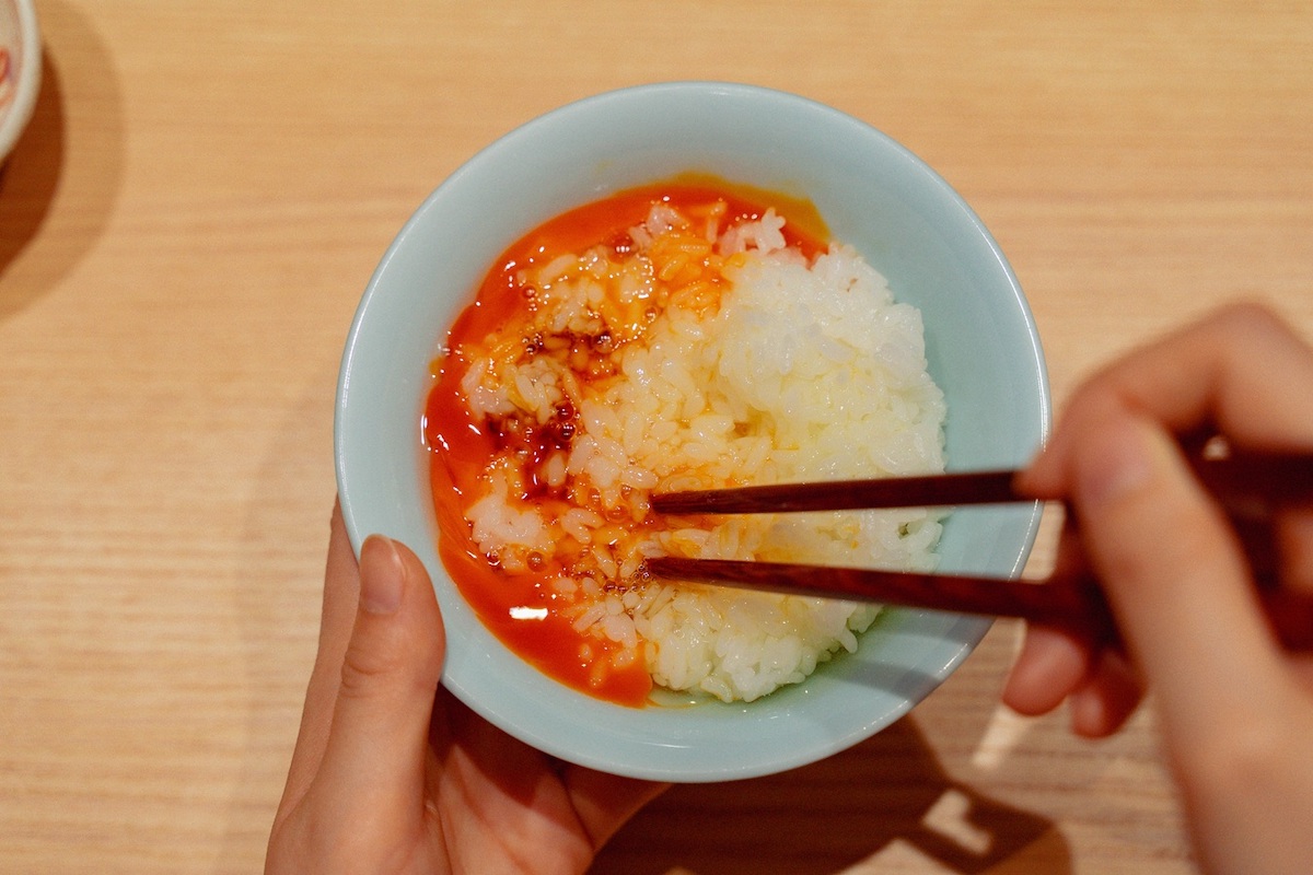 「龍のたまご」を使った卵かけご飯