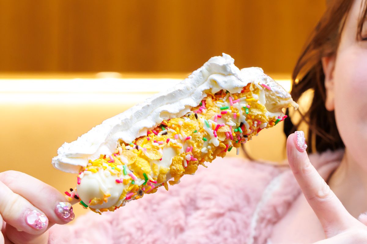 ホワイトチョコベースのチョコバナナ