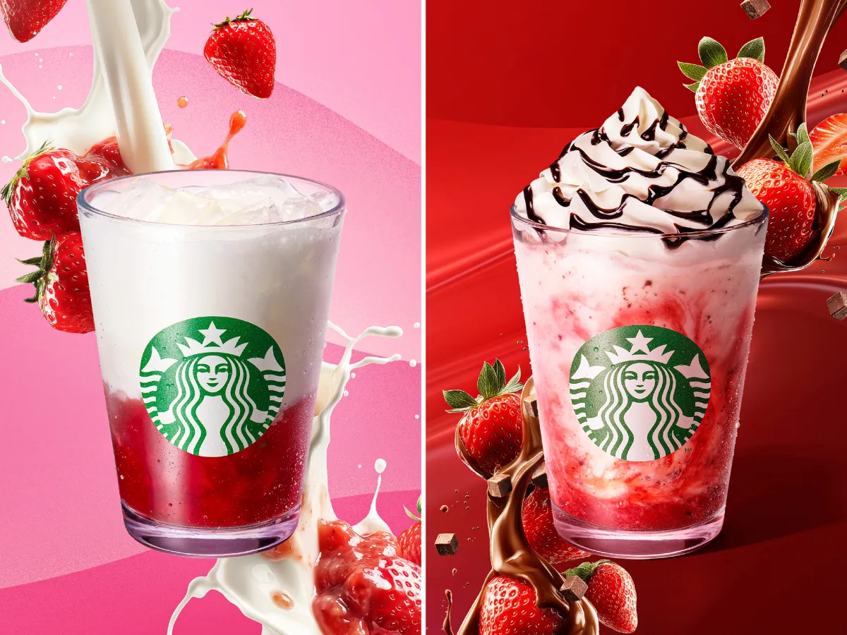 「ごろっと イチゴ ミルク」「イチゴ チョコレート フラペチーノ&reg;」