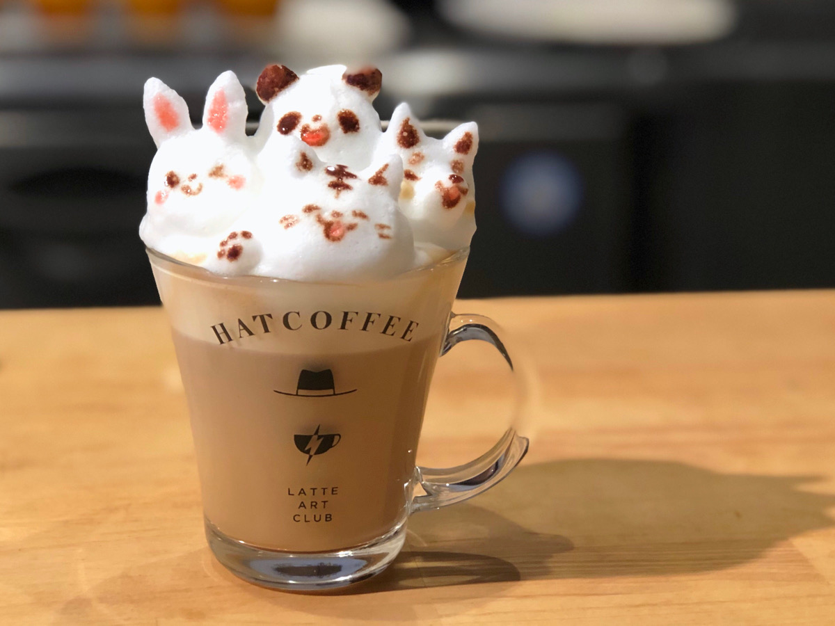 「リクエストラテアート（3D）カフェラテ」1400円