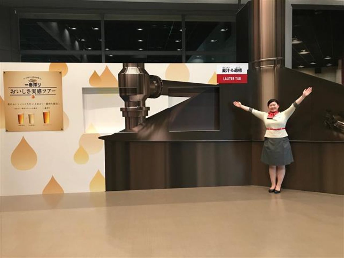 工場だけの特別な体験「麦汁の飲み比べ」