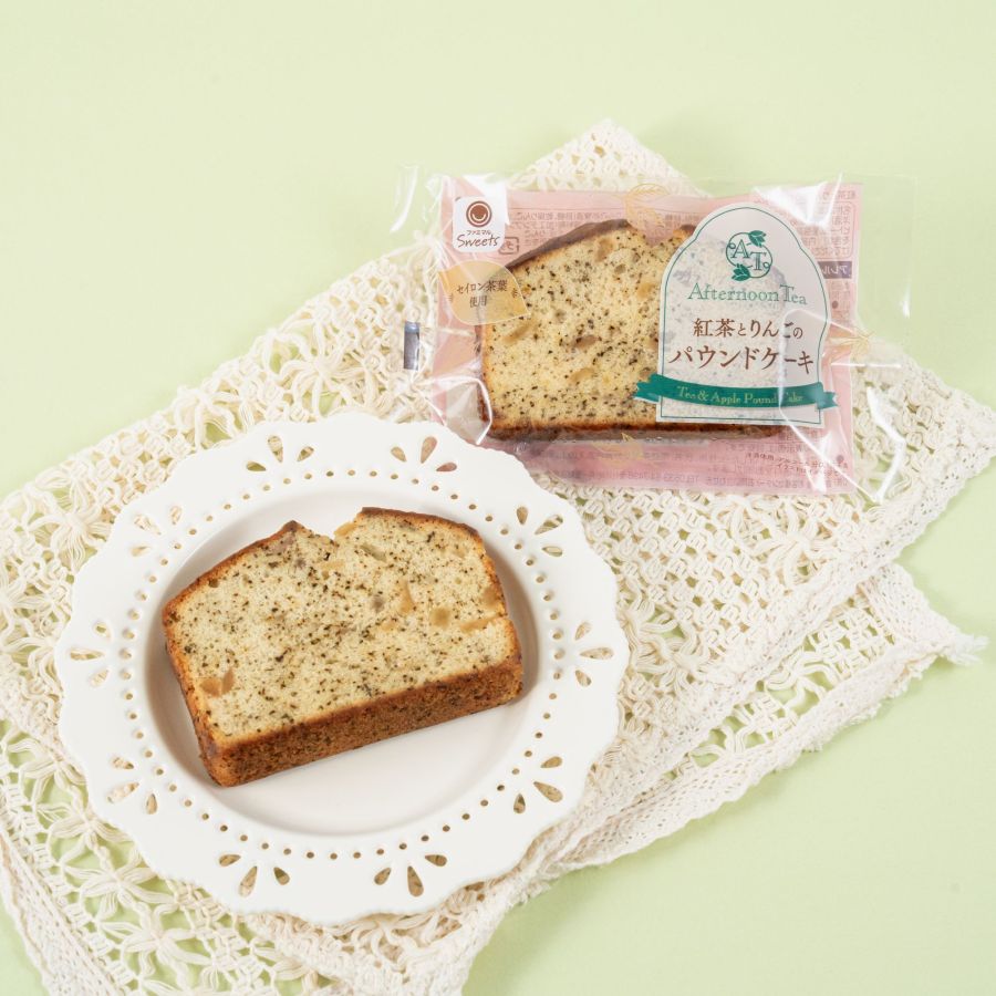 「紅茶とりんごのパウンドケーキ」190円