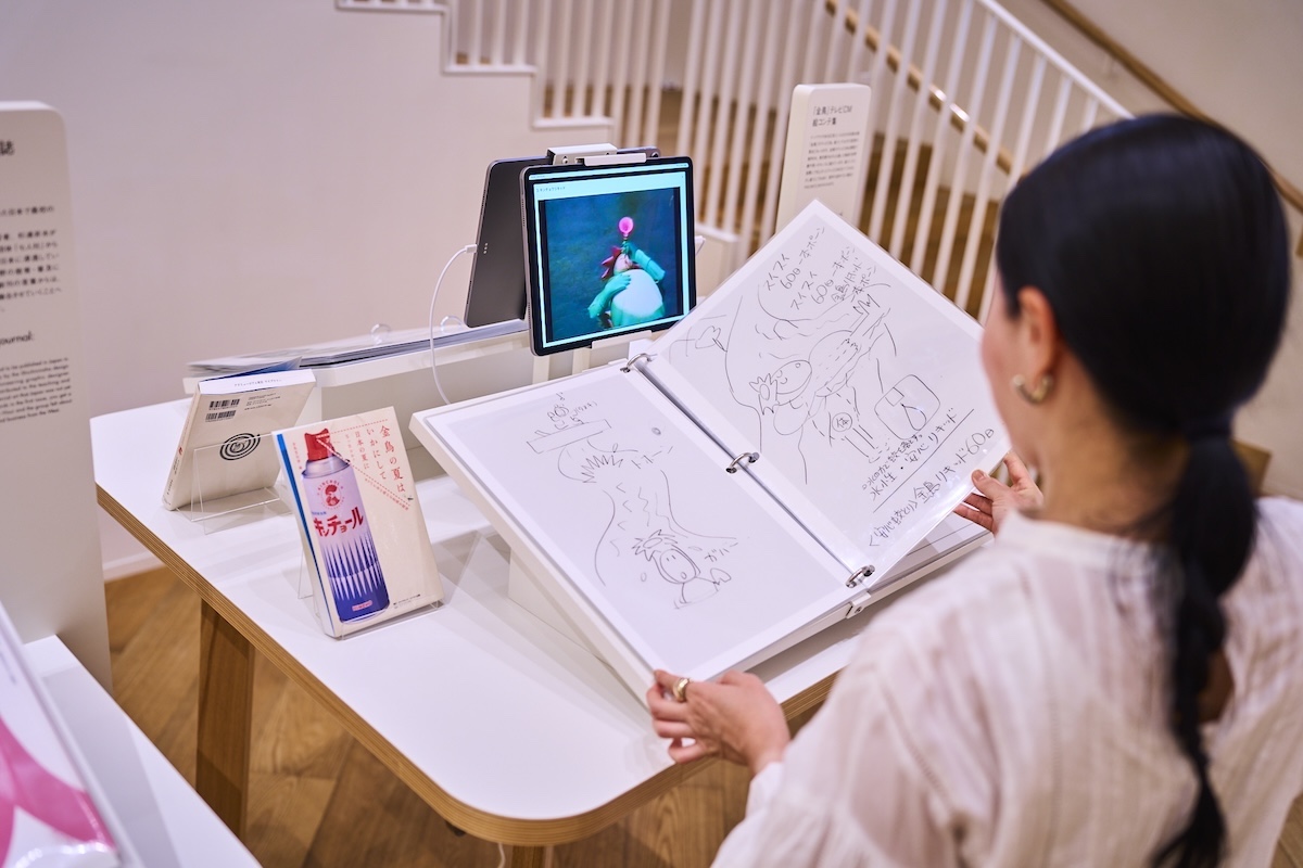 「金鳥テレビCM絵コンテ集」展示コーナー
