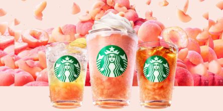【スタバ新作・2026】とろけるっ！ ピーチの果肉感♪「ピーチ & ピーチミルク フラペチーノ®」をはじめ、ピーチ尽くしの全3種が6月24日（水）から発売！