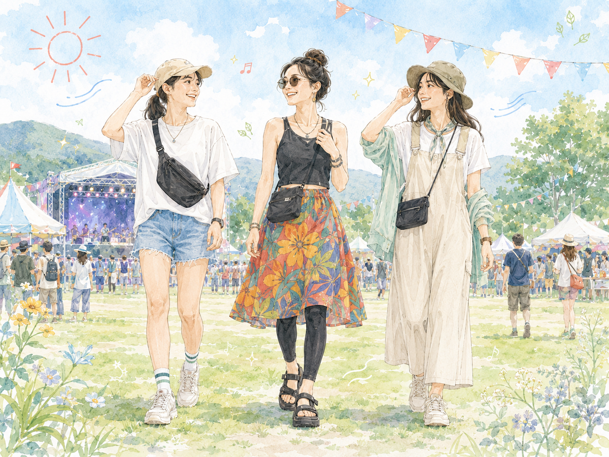 レディースの夏フェスコーデ