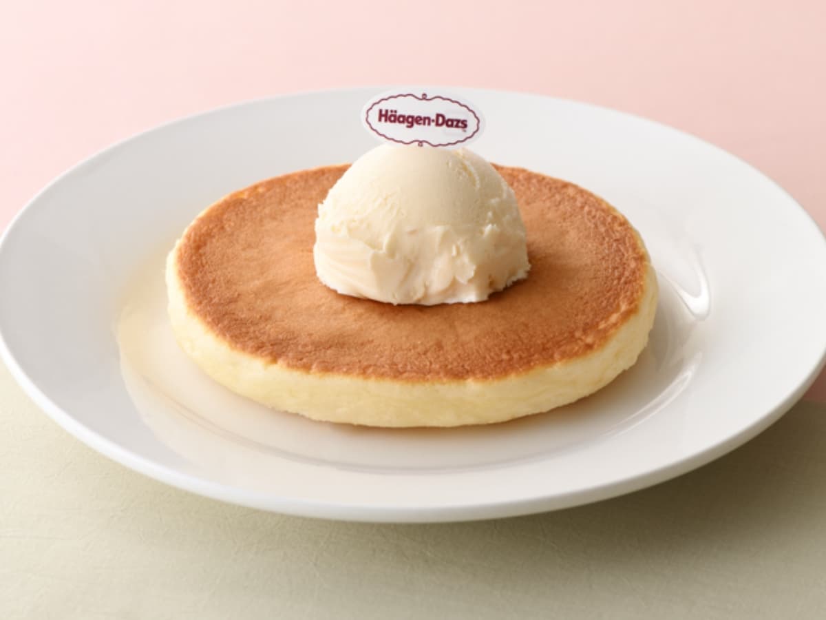「パンケーキ With ハーゲンダッツ バニラ」