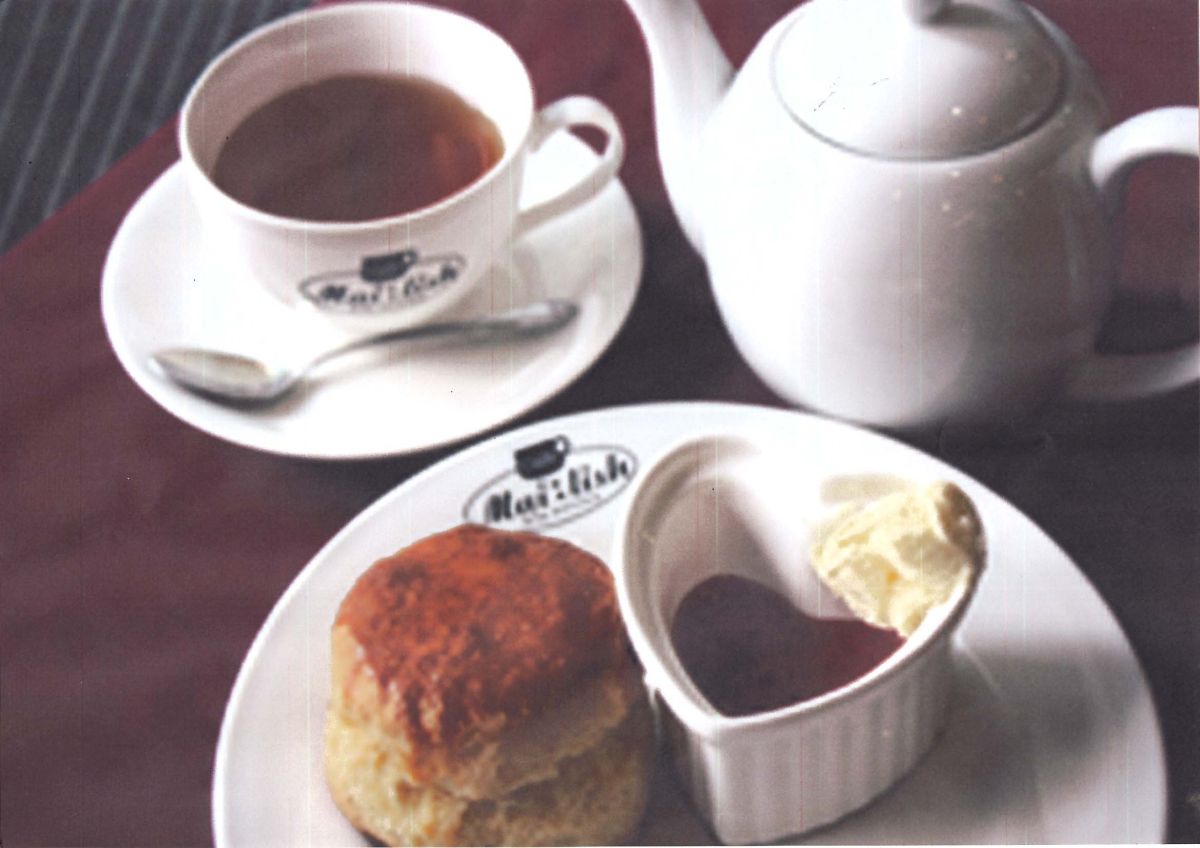 「クリームティーセット」1600円