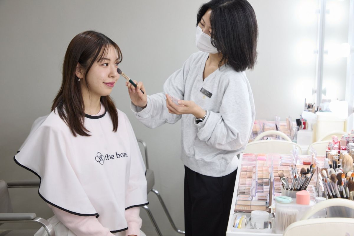 韓国コスメがずらり