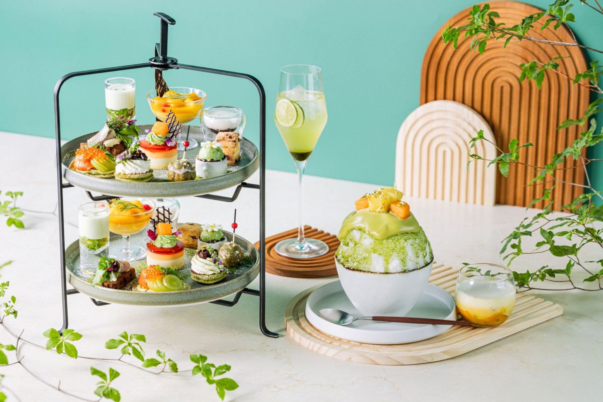 「抹茶かき氷のアフタヌーンティー ~Matcha×Summer Fruits Escape~」