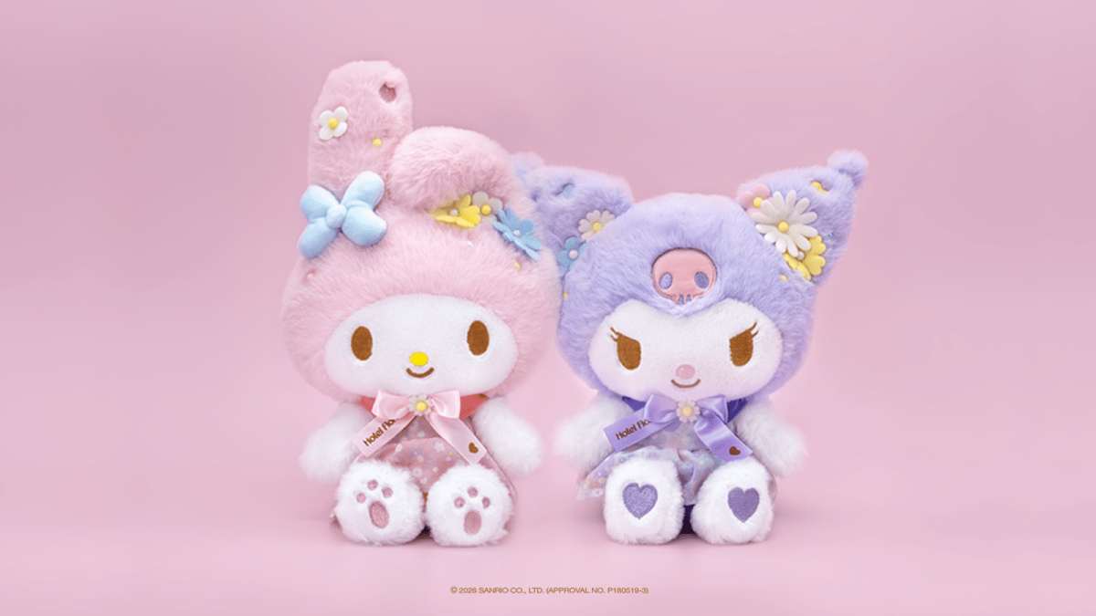ホテルフローリア ぬいぐるみ（マイメロディ／クロミ）