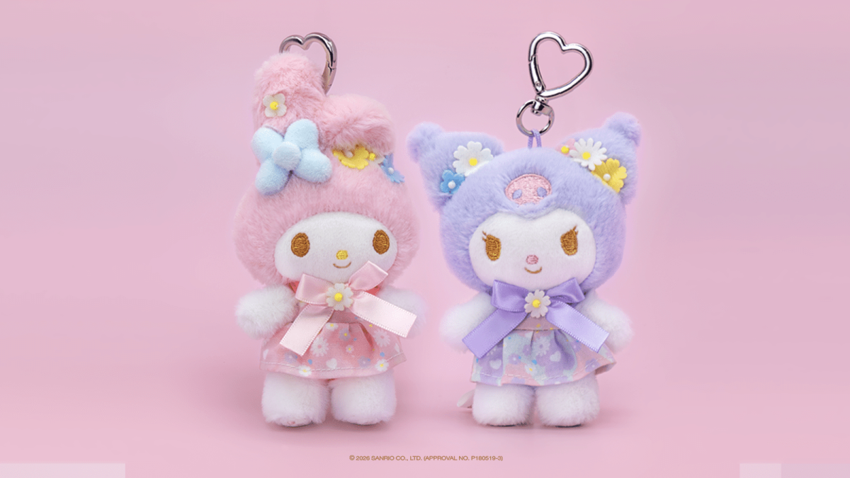 ホテルフローリア ぬいぐるみキーホルダー（マイメロディ/クロミ）