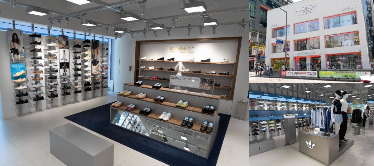 バレエコアなデザインでトレンド席巻中のロックフィッシュのコーナーも（写真左）