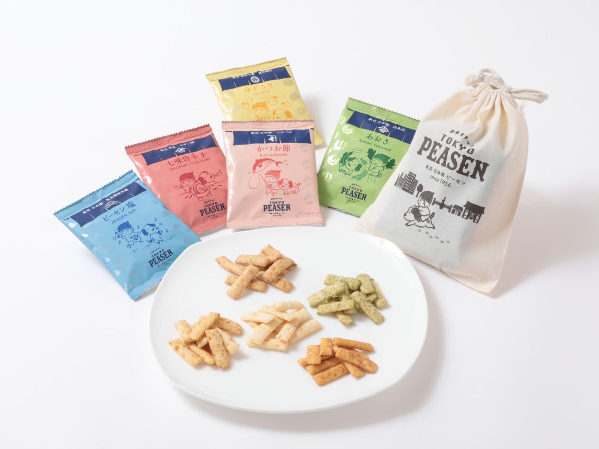 「東京ピーセン 巾着 5袋入」908円