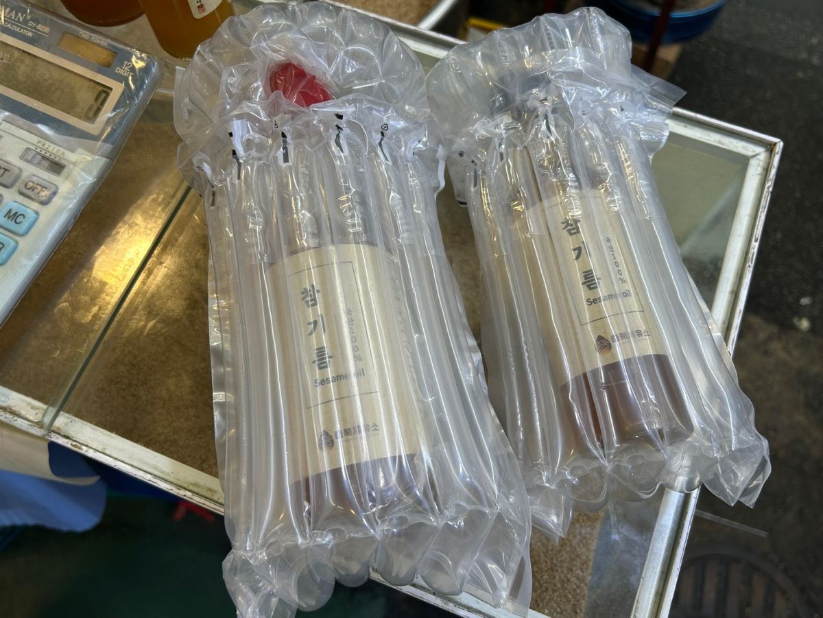 そのまま飛行機の預け入れ荷物へ
