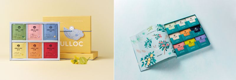 ギフトにもぴったりの「O THANK YOU TEA BOX」と「TEA GARDEN」／提供：OSULLOC