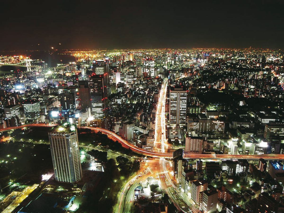 東京タワーから見た夜景