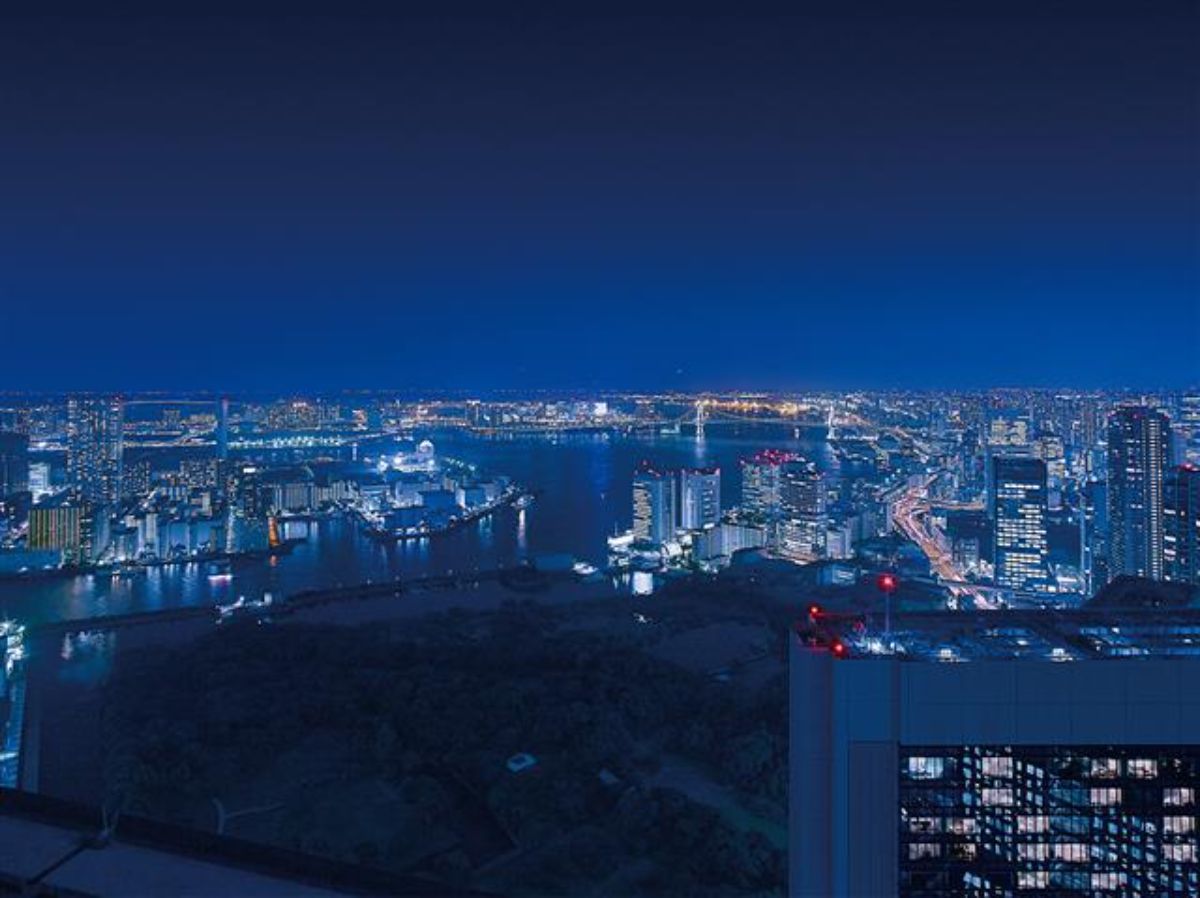 「レインボーブリッジ」、お台場エリアから豊洲、勝どき方面まで東京湾の夜景を一望