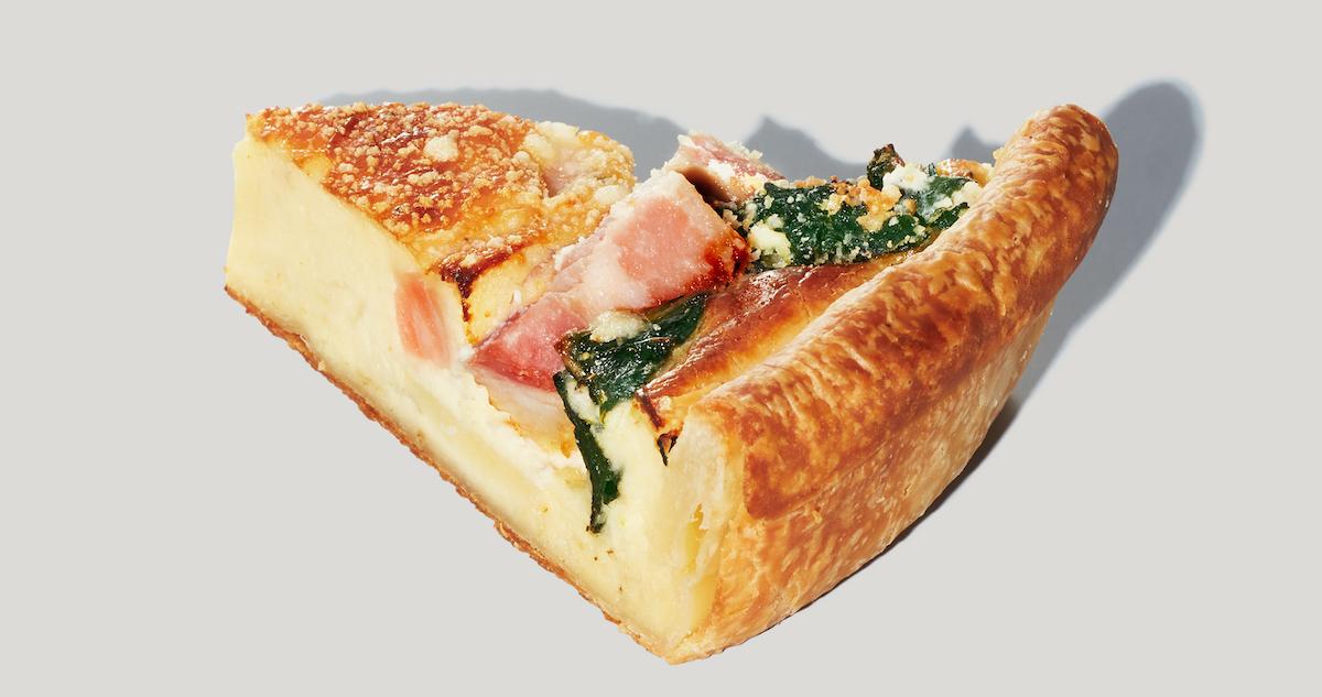 「ベーコンとほうれん草のキッシュ」490円