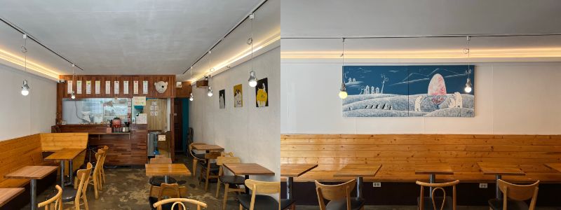 店内のいたるところに涼しげなアートが／提供：プビン