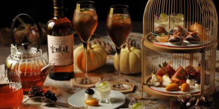 「界 秋保」の「伊達な茶会アフタヌーンティー」で地元が誇る銘酒と旬の味のマリアージュを堪能