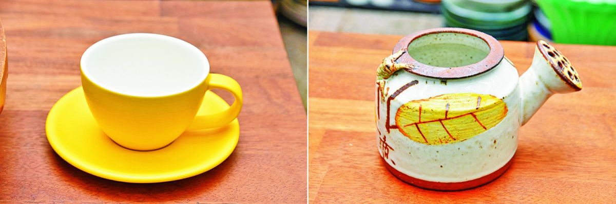 D棟3階にある「スド商社」では、モダンな洋食器やハンドメイドの置物などが見つかる