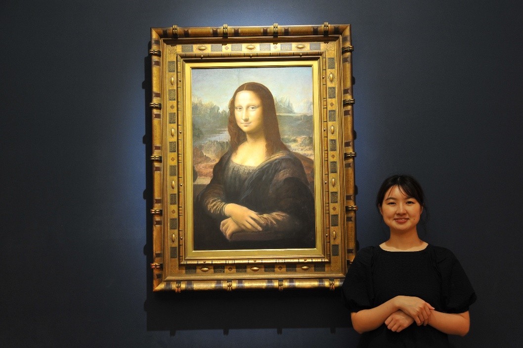 2026年はレオナルド・ダ・ヴィンチ「モナ・リザ」もアートコスプレが可能 （写真は通常時に撮影）