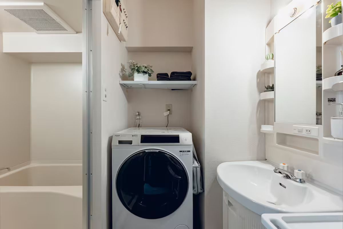ランドリーエリア／Photo：Airbnb