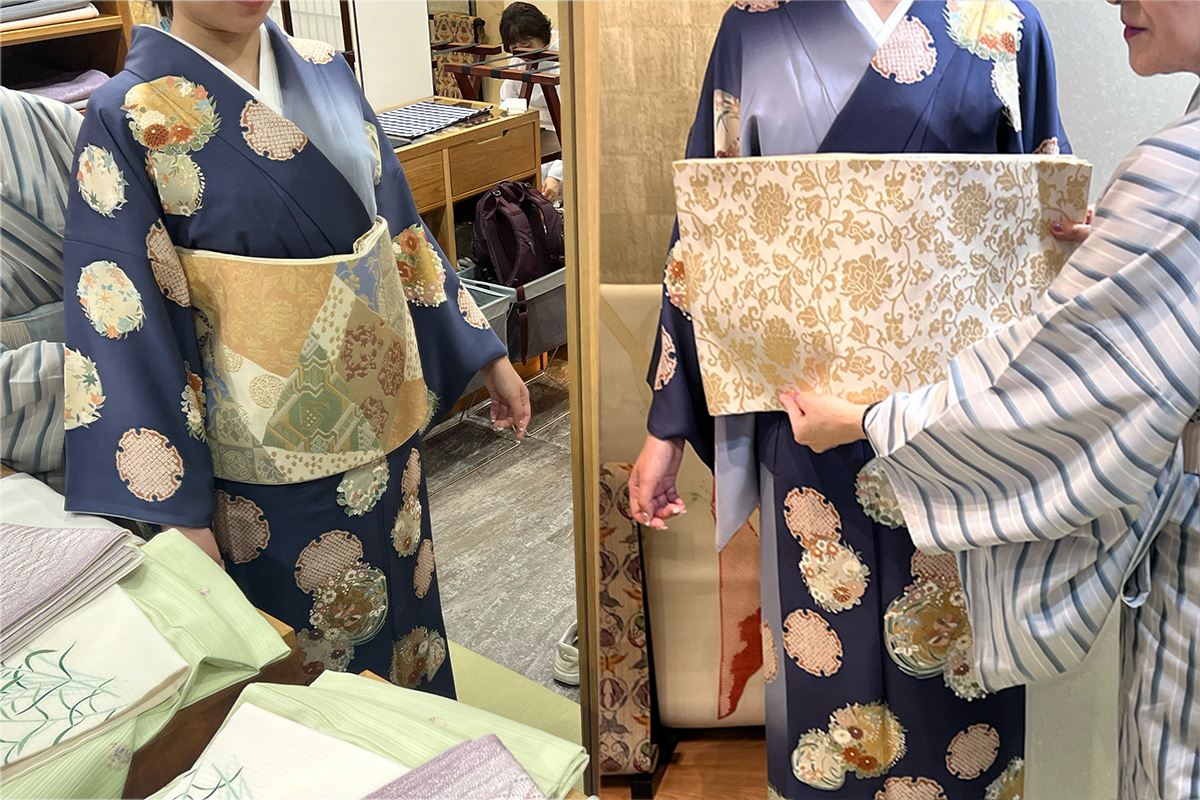 「着物」5万円〜　「帯」3万円〜