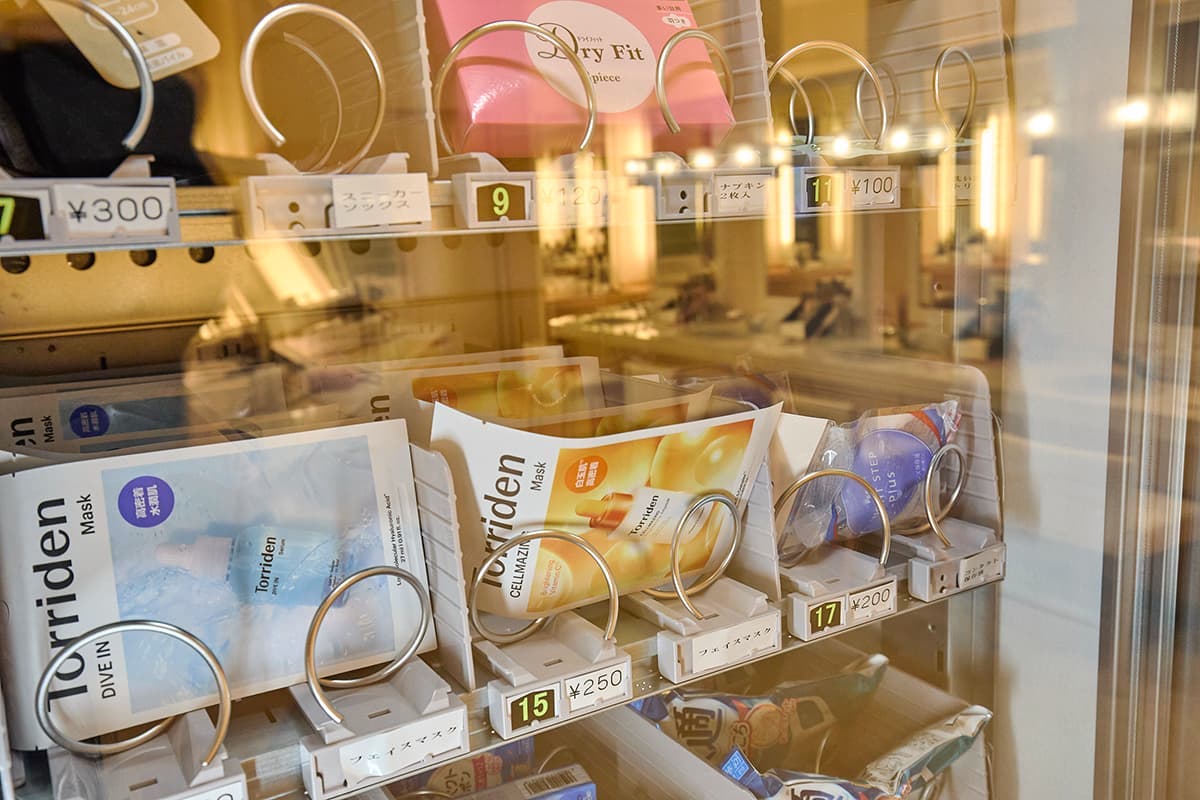 女性脱衣所にある自販機
