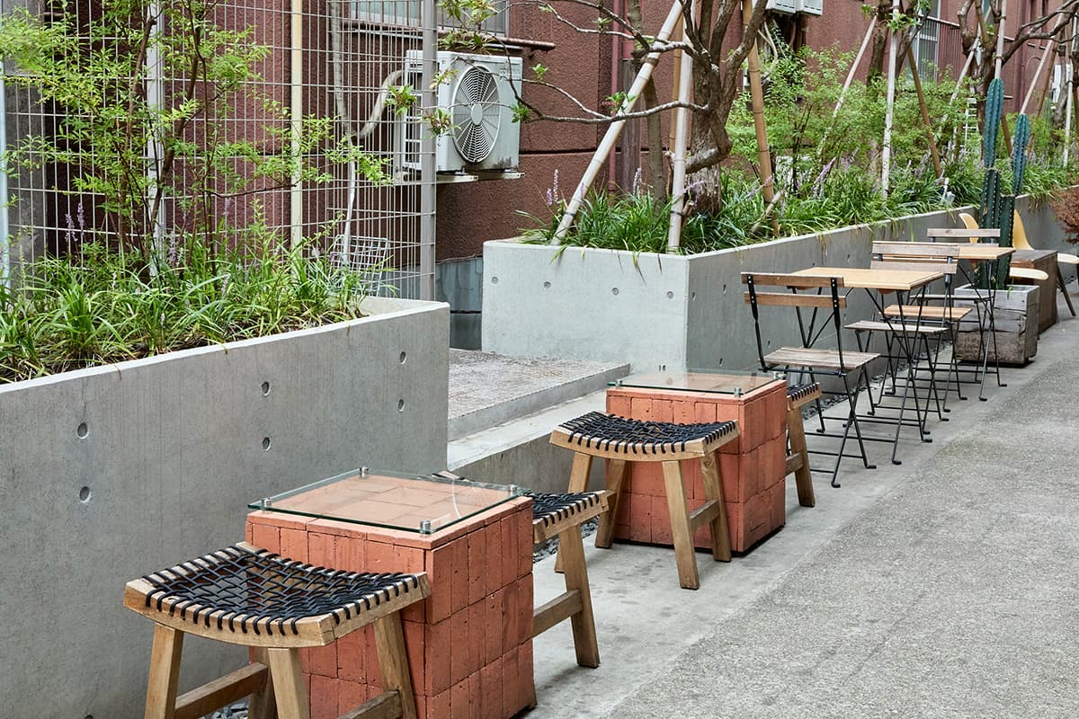 「Tortilla Club TORTILLERIA」のテラス席