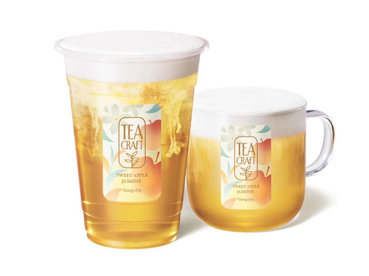 「蜜りんごジャスミン ミルフォティー」 ICED：S 380円／M 430円／L 520円 HOT：S 380円／M 430円