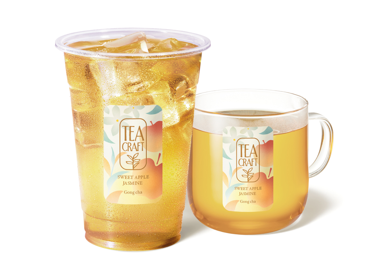 「蜜りんごジャスミンティー」 ICED：S 290円／M 340円／L 430円 HOT：S 290円／M 340円