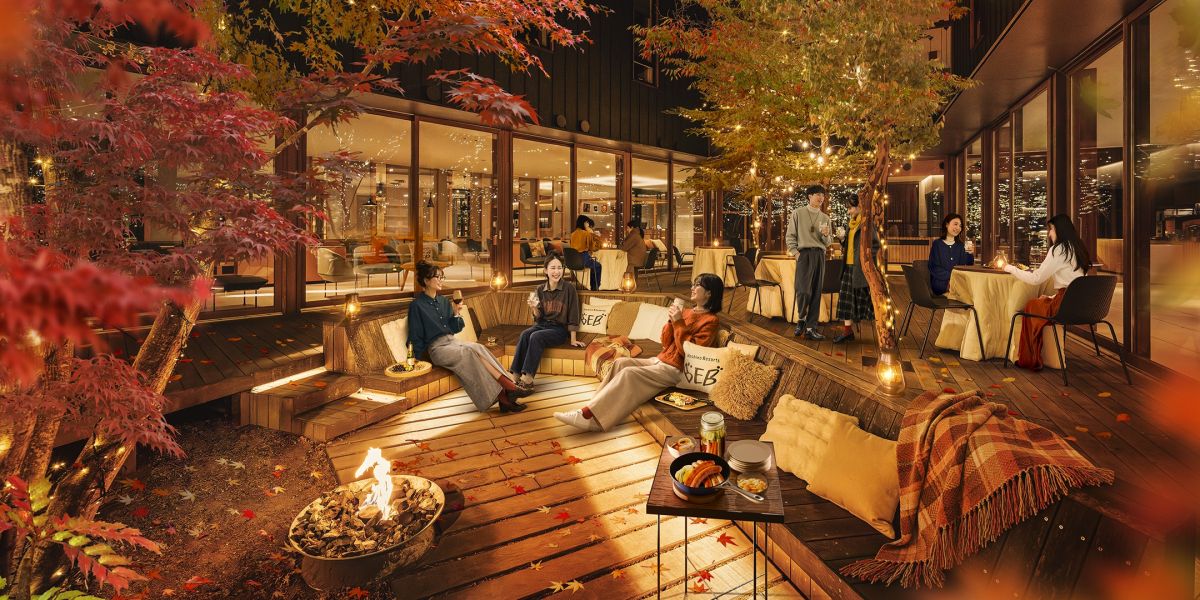 「BEB5軽井沢（べブ） by 星野リゾート」で、紅葉を見ながら希少な長野県産クラフトジンを堪能
