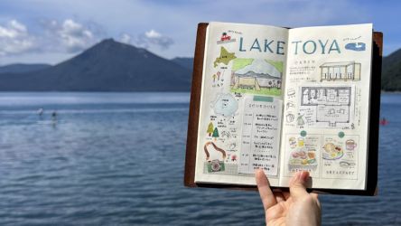 【北海道・洞爺湖】自然にふれる1泊2日のグランピング旅。五感で感じた記憶をノートに残そう【mini_minorの旅ノートレッスンvol.11】