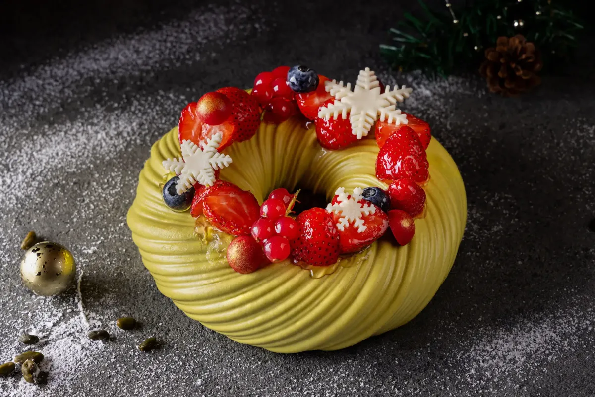 「Christmas Harmony Wreath（クリスマスハーモニーリース）」18cm&times;8cm 7000円